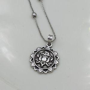 Alex an Ani Rafaleian Silver Lotus Flower Necklace